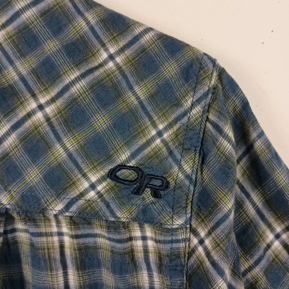 Outdoor Research Mens Rugged Plaid Short-Sleeve Button Up Shirt Size M Outdoor - Picture 5 of 6